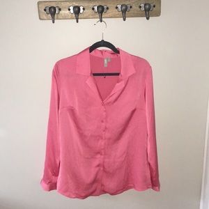 Pink Satin Blouse